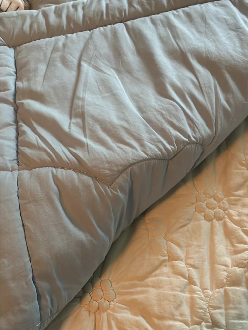 crown & ivy Kids Animal Sports Quilt - Light Blue, Navy & Orange Accents